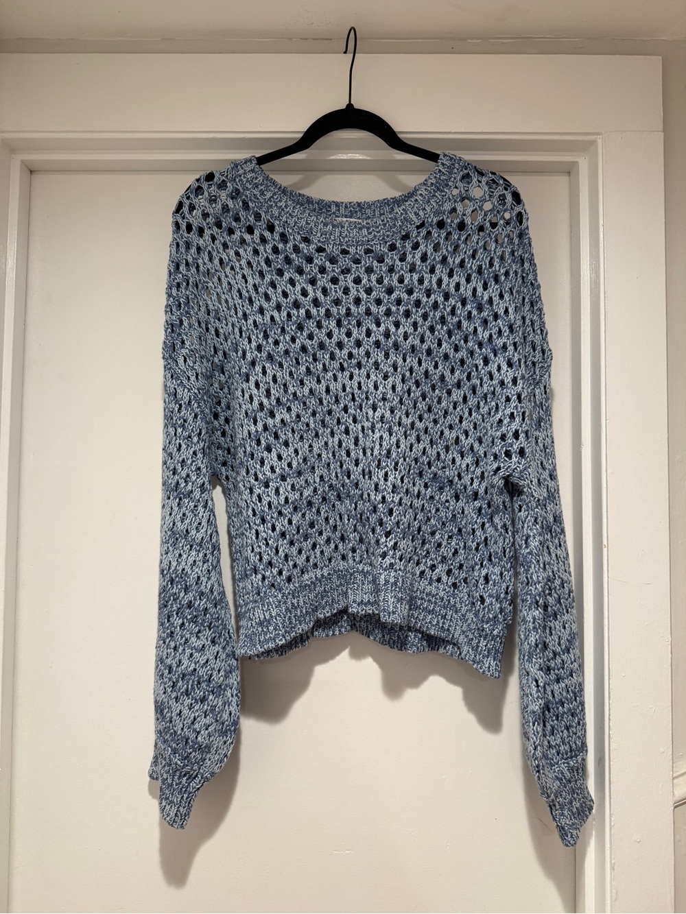 Roller Rabbit Blue Open Knit Sweater